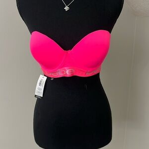 Bebe Hot Pink 36B Strapless Bra